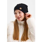 Butikgiz Siyah Termal %100 pamuklu Soft 2 Stil 1 Arada Bere Premium Cuts Serisi