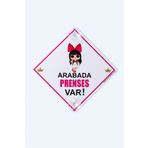 BUTİKPLAKA Akın Otomotiv/dikkat Arabada Bebek Var/dekota Ikaz Levhası/ Büyük Taçlı Prenses