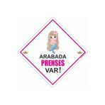 BUTİKPLAKA Akın Otomotiv/dikkat Arabada Bebek Var/dekota Ikaz Levhası/ Deniz Kızı Prenses