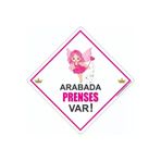 BUTİKPLAKA butikplaka224110431 Dikkat Arabada Bebek Var/dekota Ikaz Levhası/ Peri Kızı