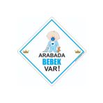 BUTİKPLAKA Dikkat Arabada Bebek Var/pleksi Ikaz Levhası/ Emzikli Erkek Bebek butikplaka224110433