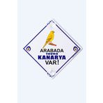 BUTİKPLAKA Dikkat Arabada Bebek Var/pleksi Ikaz Levhası/ Yavru Kanarya butikplaka224110421