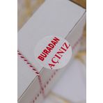 Butiksosyetik Buradan Açınız Beyaz 50 Mm Yuvarlak Yapışkanlı Sticker Etiket 100 Adet
