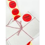 Butiksosyetik Thank You Yazılı Yuvarlak 50 Mm Yapışkanlı Sticker 100 Adet