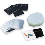 Buton Kare Rozet 50X50 (Sarf) Vgbkrs - 100 Adet - Beyaz