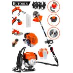 Butools Bs-24 Sırt Tipi Benzinli Motorlu Ot Çalı Tırpanı Çim Biçme Makinesi Tirpan Canavar Başlık