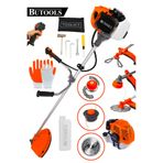 BUTOOLS BS-25 Yan Tipi Benzinli Motorlu Ot Çalı Tırpanı Çim Biçme Makinesi Tırpan Canavar Baslik