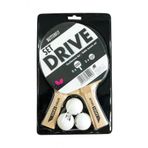 Butterfly 85102S Drive 2 Raket + 3 Top Masa Tenis Raketi