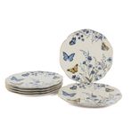 Butterfly Lovers Porselen Servis Tabağı, Kelebek Desenli, 27 cm, 6'lı Set