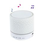 Butu A9 Stereo Çatlak Desenli Beyaz Bluetooth El Hoparlörü