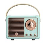 Butu HM11 2. Nesil Vintage Klasik 5.0 Kablosuz Taşınabilir Mavi Bluetooth Hoparlör