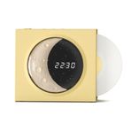 Butu X09 Vinyle Plate Ay Tarzı Çalar Saat Sarı Bluetooth Hoparlör