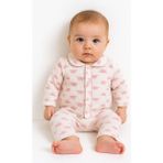 Buufuu Erkek Bebek Çocuk Pamuklu Oyali Pijama Takımı Hediyelik - 3 Yaş - 07-Pembe