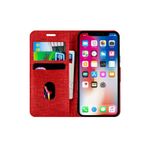 Buway Apple iPhone 12 Pro Max Kartvizitli Cüzdan Kırmızı Cep Telefonu Kılıfı