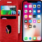 Buway Apple iPhone 7 Plus Kartvizitli Cüzdan Kırmızı Cep Telefonu Kılıfı