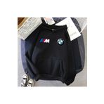BUY CENTER Unisex BMW Baskılı Oversize Pamuklu Kapüşonlu Sweatshirt Hoodie