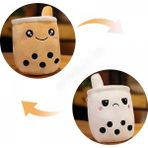 Buy,flip Boba Çay Peluş Oyuncak Kahverengi Baloncuk Çay Baloncuk Peluş Yastık Ev Yumuşak Sarılma Yastığı 15CM, (Yurt Dışından) - Beyaz