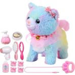 Buy,kızlar Için Uzaktan Kumandalı Peluş Kedi Oyuncak Evcil Hayvan, Çocuklar Için Etkileşimli Oyuncak, Yürüyen, Havlayan, Gerçekçi Peluş Hayvan Taklidi, 3 4 5 ve Üzeri Yaşlar Için Uygun (Yurt Dışından) - Pembe