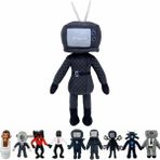 Buy,skibidi Tuvalet Peluş Oyuncak 11.8 Inç Tv Kadın Peluş Oyuncak Hoparlör Erkek Peluş Oyuncak Fotoğrafçı Peluş Oyuncak Spamton Peluş Oyuncak (Yurt Dışından) - Siyah