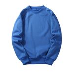 BUYTER 15 Stil Düz Renk Polar Mavi Erkek Sweatshirt