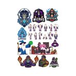Büyücü Sticker Set 4 18 Parça Telefon, Tablet, Defter, Laptop Sticker