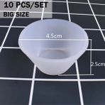 Büyük 100-750 ml Yapma Araç Kiti Silikon Ölçüm Kabı Damlalık Karıştırma Çubuğu Bölünmüş Bardak Uv Epoksi Reçine Kalıp Döküm El Yapımı Yapımı (Yurt Dışından) - Renkli - 0,23 L