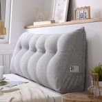 Büyük başucu okuma yastığı yıkanabilir kapaklı 180x50x20 cm üçgen kama yatak odası için yatak başı yastığı kanepe sırt desteği yastık çift kişilik yatak destek yastığı
