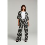 Büyük Beden Kimono Hırkalı 2’li Takım – Bürümcük Kumaş Oversize Şık Set-Kahverengi-6XL
