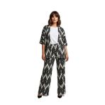 Büyük Beden Kimono Hırkalı 2’li Takım – Bürümcük Kumaş Oversize Şık Set-Siyah-3XL
