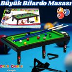 Büyük Bilardo Masası - Bilardo Maçı - Bilardo Oyuncak - 8 Ball Oyunu - Büyük Bilardo Seti - Bilardo