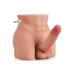 Büyük Boy 22 Cm 3.5 Kg Realistik 18 Cm Yapay Dildo Penisli Anüslü Titreşimli Erkek Kalçası