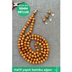 Büyük Boy 99'luk 16 MM Dekoratif Amaçlı Bambu Ağacı Tesbih