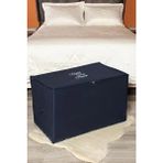 Büyük Boy Baskı Detaylı Lacivert Hurç 74 x 46 x 46 cm 892XSERI