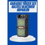 Büyük Boy Bluetooth Hoparlör Çoklu Bağlantı Çift Çıkışlı Taşınabilir Kesintisiz Nemere