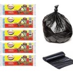 Büyük Boy Çöp Poşeti 65x80 Cm 50 Lt 10'lu Rulo 5 Paket Siyah