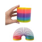 Büyük Boy Gökkuşağı Stres Yayı Oyuncak Stres Yayı - 8 Cm Çapında - 1 Adet