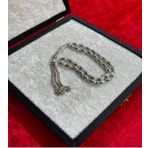 BÜYÜK BOY GÜMÜŞ TESBİH OYMALI 925 AYAR 5.8 x 10 MM KOLEKSİYONLUK HEDİYELİK TESBİH