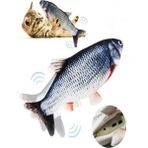 Buyuk Boy Hareketli Bez Balik Kedi Oyuncagi Sarjli Kedi Otu Dolgulu