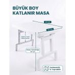 Büyük Boy Katanır Piknik Kamp Masası 67X47X57 cm