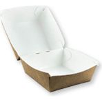 Büyük Boy Kraft Hamburger Kutusu 13X13X10CM - 50 Adet