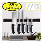 Büyük Boy Mıknatıslı Bıçak Askısı 55 cm Bıçak Tutucu Bıçak Organizer Bıçaklık