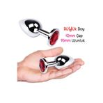 Büyük Boy Paslanmaz Çelik Anal Tıkaç Plug vi4296