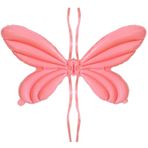 Büyük Boy Pembe Kelebek Kanat Folyo Balon