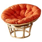 Büyük Boy Sandalye Minderi Yuvarlak Dolgulu Koltuk Minderi Kaymaz Askılı Yıkanabilir Yumurta Yuvası Sandalye Pedi, İç ve Dış Mekan Kullanımı için 50 x 50 cm, Beyaz