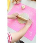 Büyük Boy Silikon Hamur Açma Matı 50x40 Cm Hamur Açma Matı Ölçekli