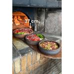 Büyük Boy Toprak Güveç-Fırın Kabı- Fırın Tepsisi 8-10 Kişilik 37 cm (Yalnızca Fırın Için) - 1,5 x 11 cm