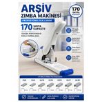 Büyük Boy Zımba Makinesi 1 Adet Kangaro Ds-23S20fl Arşiv Tipi Zımba Makinası 170 Yaprak Kapasiteli Büro Zımba Teli Kollu
