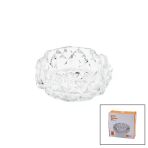 Büyük Cam - Dıamond Kristal Şekil Yuvarlak Küllük Çap: 12.8Cm - D: 5.2Cm (5250)