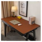 Büyük Deri Masa Pedi Koruyucu Su Geçirmez Kaymaz Isıya Dayanıklı Ekstra Büyük Mouse Pad Ofis Masası Mat Yemek Masası Koruyucu Mat Sehpa Örtüsü 70 × 120 cm (Y)