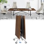 Büyük Dikdörtgen Yönetim Kurulu Masa 160x80x75cm Konferans ve Eğitim Masası Ekleme Kurulu Tasarımı Ev Ofis ve Toplantı Odası için Dayanıklı Ahşap Yapı